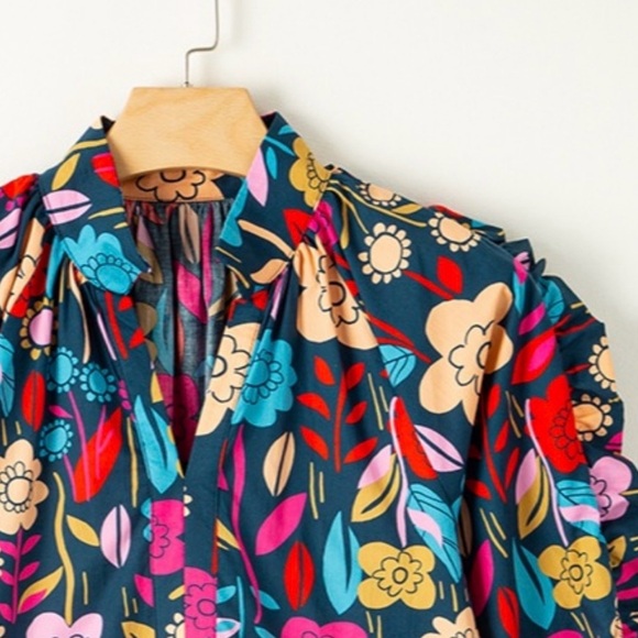 Floral Multicolor Boho Dress - Picture 4 of 6